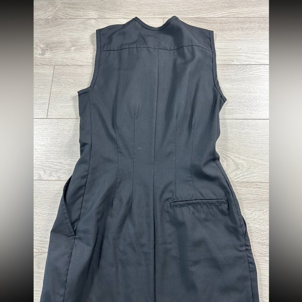 Balenciaga Paris Vintage Wool Midi Length Black Dress - Picture 7 of 16